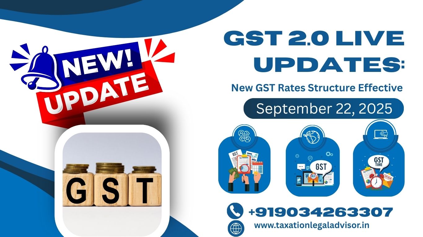GST 2.0 Live Updates: New GST Rates Structure Effective September 22, 2025