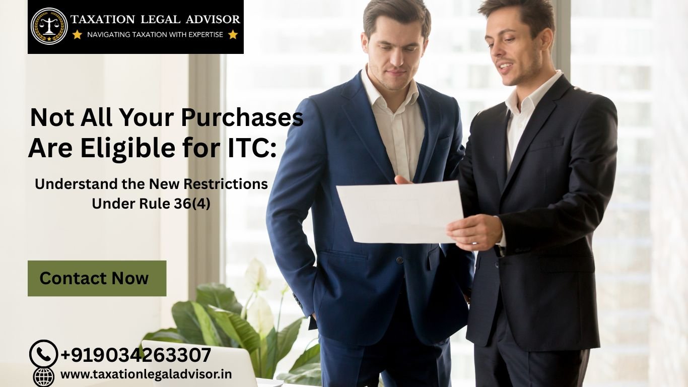 Eligible for ITC: Understand the New Restrictions