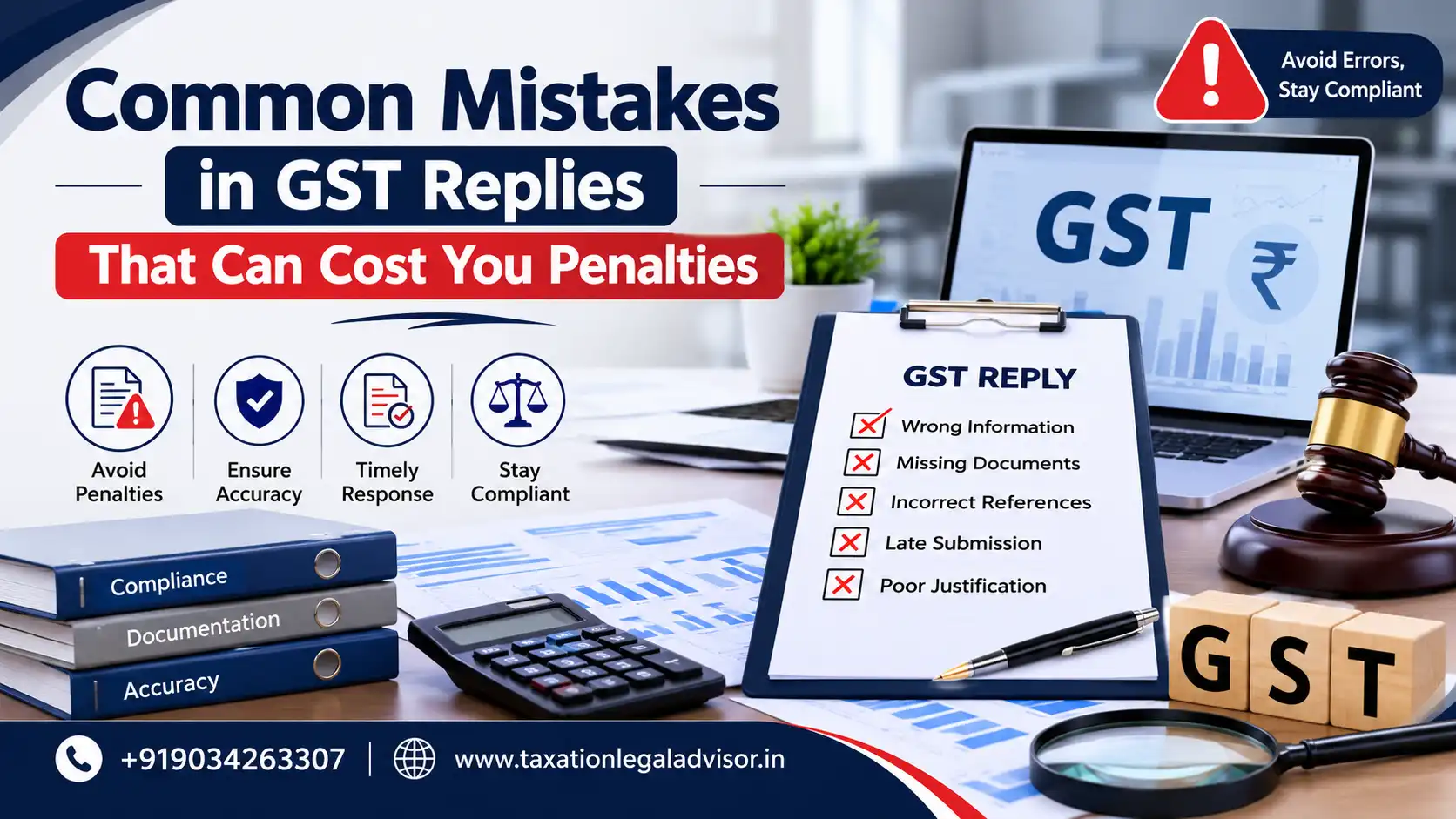 Common Mistakes in GST Replies That Can Cost You Penalties